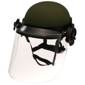 Paulson Tactical face shield with standard coating for ACH helmets.